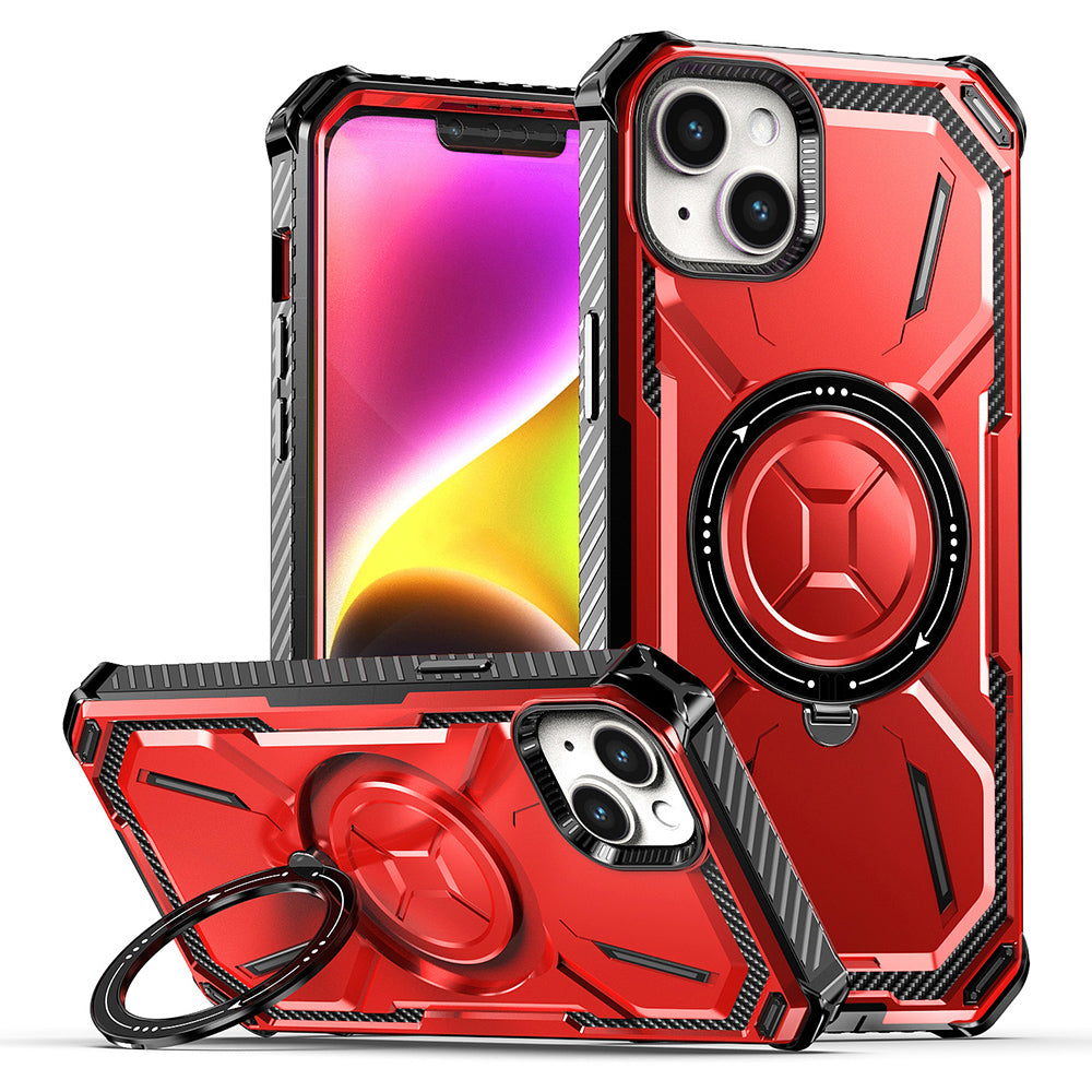 Magnetický kryt na telefon pro iPhone 13 PC TPU Ring Kickstand Kryt na telefon kompatibilní s MagSafe Magnetický kryt na telefon pro iPhone 13 PC TPU Ring Kickstand Kryt na telefon kompatibilní s MagSafe
